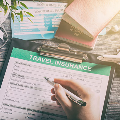 passport and travel insurance